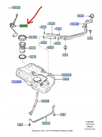 PŁYWAK PALIWA FORD FIESTA Mk6 FUSION _1477483_5N11-9A299-AB