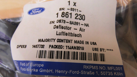DEFLEKTOR POWIETRZA FORD MONDEO Mk5 2014-_1861230_DS73-8A261-NA