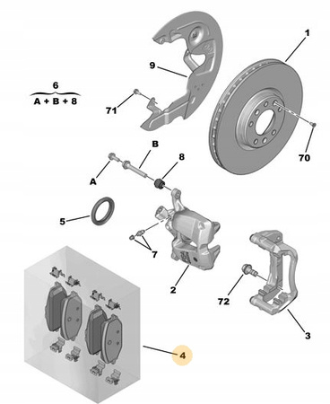 Klocki przód komplet Citroen OE Berlingo/C4/C5 16 478 802 80