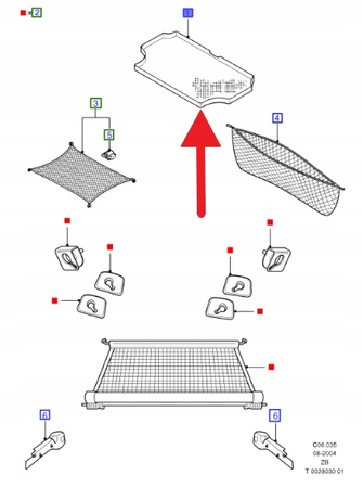 MATA BAGAŻNIKA FOCUS 1998- OE 1140042 _ A98AX-A45456-AB