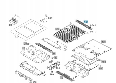 LITWA NA PRÓG BAGAŻNIKA MERCEDES A4156940925