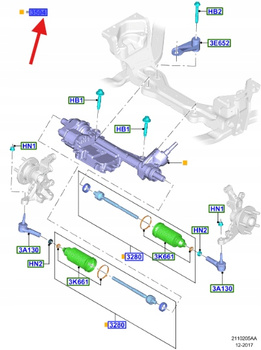 PRZEKŁADNIA KIEROWNICZA FORD MUSTANG Mk6 2015- 2620091 _ GR3C-3L547-CE
