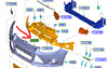 ZDERZAK PRZÓD FORD FOCUS Mk3 2011-2015 1719342 _ BM51-17757-AFXWAA