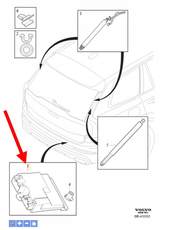 MODUŁ STEROWNIK KLAPY BAGAŻNIKA VOLVO XC90 2016- OEM/OE 32200218