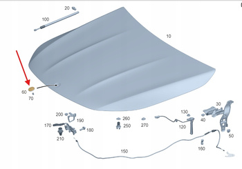 EMBLEMAT LOGO MASKI MERCEDES G W461 W463 W464 W465 W167 OE A0008172605