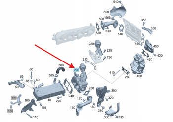 ZAWÓR EGR DIESEL M651 MERCEDES OE A6511400102