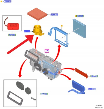 DMUCHAWA NAWIEWU FORD FOCUS KUGA 2020- 2587601 _ JX6A-19846-GA