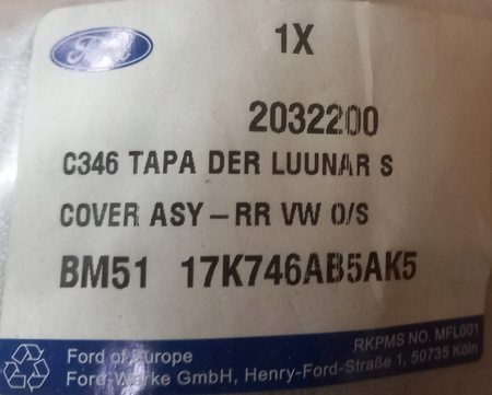 Obudowa lusterka prawa strona - Ford Focus Mk3_ 2032200 _ BM51-17K746-AB5AK5