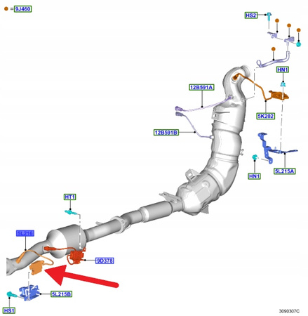SONDA LAMBDA 2.0 ECOBLUE 3.2 TDCi FORD RANGER 19- 2331411 _ JB3G-5L239-AB