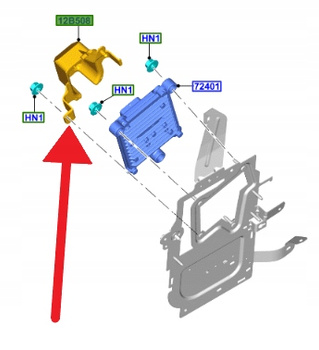 OBUDOWA KOMPUTERA 1.5 TDCI FORD FOCUS 2018- 2266430 _ JX61-12C514-BA