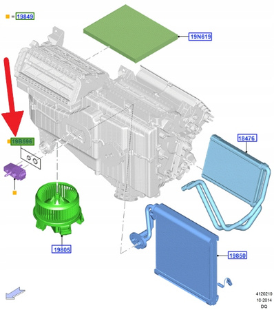 USZCZELKI ORING KLIMATYZACJI FOCUS TRANSIT CUSTOM 5303743 _ 6E5H-19D690-AD