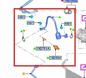 PRZEWÓD KLIMATYZACJI FORD ECOSPORT 2017-2020 MK2 2355571 _ GN15-19972-SB