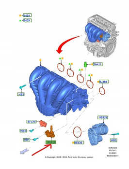ELEKTROZAWÓR PALIWA FORD KUGA Mk2 MONDEO 2014- 2310210 _ 9U5A-9G866-CG
