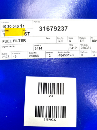 Filtr paliwa Volvo XC40 D4204T12/T16 OE 31679237