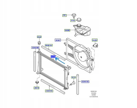 Chłodnica wody - Ford Fusion_1325832_4S6H-8005-EA
