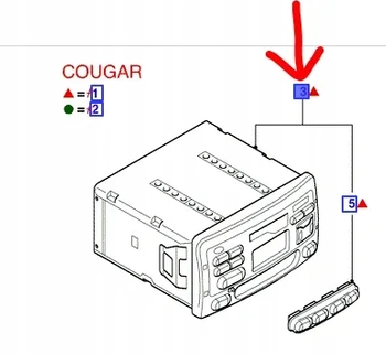 RADIO KASETOWE 3000/4000T FORD 1127119 _ YS6F-18K876-DA