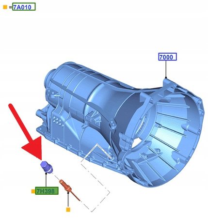 WTYCZKA SKRZYNI BIEGÓW 6-BIEG FORD MUSTANG RANGER 4689102 _ 6L2P-7H398-EB
