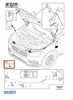 RYGIEL ZAMEK MASKI VOLVO XC90 2016- S90 V90 2017- OE 31479770