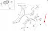 LISTWA BŁOTNIKA PRAWY TYŁ MERCEDES GLC W253 OE A2538851401