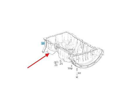 MISKA OLEJOWA SILNIKA BENZYNA M260 MERCEDES OE A2600101200