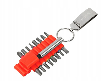 WURTH Zestaw bitów C6.3(1/4) z metal. klipsem 17el