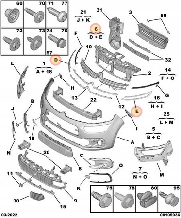 LISTWA CHROM LEWA PRAWA ZDERZAKA PRZÓD CITROEN C4 PICASSO B78 OE 1617536780