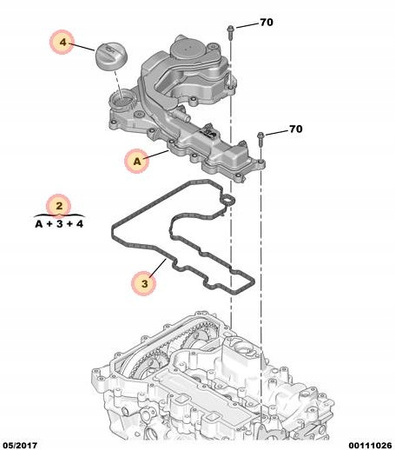 POKRYWA ZAWORÓW CITROEN C3 C4 C5X DS3 208 308 408 508 OE 9849189680
