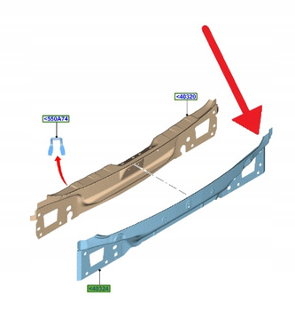 PAS TYLNY ZEWNĘTRZNY FORD FOCUS KOMBI 2018- OE 2290132 _ JX7B-N40324-AB