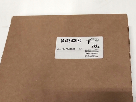 Klocki hamulcowe przednie Citroen 164786358