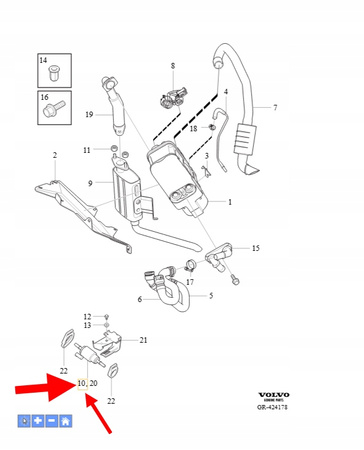 POMPA PALIWOWA NAGRZEWNICY POSTOJOWEJ B4 D4 VOLVO XC90 16- OEM 32275886