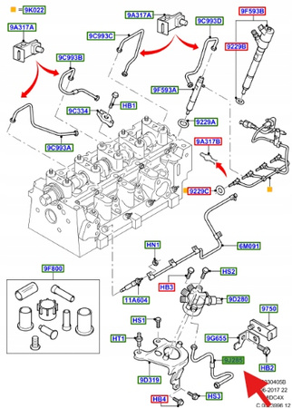 PRZEWÓD PALIWA KOLEKTORA 1.8 TDCI CONNECT 2002- OE 1457685 _ 1S4Q-9J323-AD