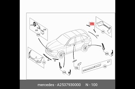 LISTWA DACHOWA MERCEDES GLC A2537930000