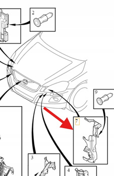 KIEROWNICA POWIETRZA PRAWA VOLVO XC60 2009- OE 30764573
