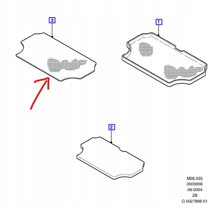 MATA GUMOWA BAGAŻNIKA FORD FOCUS Mk2 HATCHBACK 2004-2011 _1332702_AM4M5J-R45456-AA