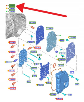 POKRYWA SKRZYNI BIEGÓW AUTOMAT 6F15 MID RANGE FORD 2123269 _ GN1P-7G004-AA