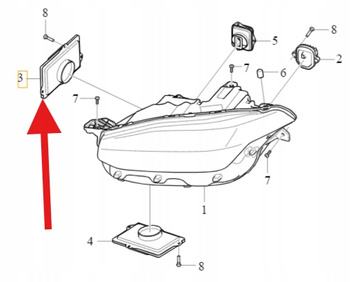 PRZETWORNICA MODUŁ LED VOLVO XC90 S90 V90 2017- OE 31446805