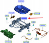 SANKI SIEDZENIA PRAWA STRONA FORD KA MK2 2008- 1581564 _ 9S51-B61464-DA
