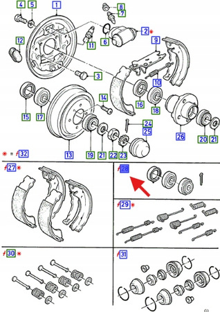 WSPORNIK WZMACNIAJĄCY LEWY PRZÓD FOCUS 1998-2001 1147072 _ PXS41-A103K65-CA