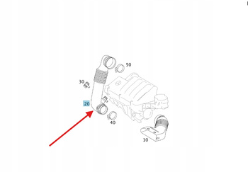 RURA DOLOT FILTRA POWIETRZA DIESEL MERCEDES A W169 B W245 OE A640090092964