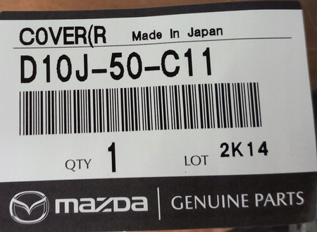Osłona prawa lampy przeciwmgielnej - Mazda CX-3 DK_D10J50C11