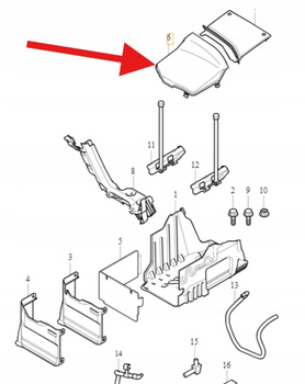POKRYWA OBUDOWA AKUMULATORA VOLVO S60 V60 2011- XC60 XC70 OE 31383949