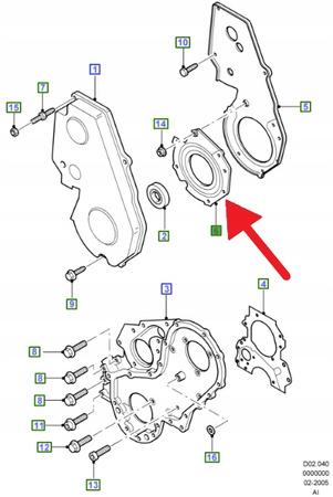 USZCZELKA POMPY WTRYSKOWEJ 1.8 TDCI FOCUS C-MAX OE 1810619 _ XS4Q-9G605-AJ