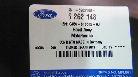 MASKA POKRYWA SILNIKA FORD KUGA Mk2 2012-16 _ 5262148 _ CJ54-S16612-AJ