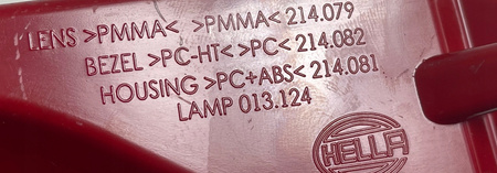 LAMPA TYŁ LEWA CITROEN DS7 OE 9815722980