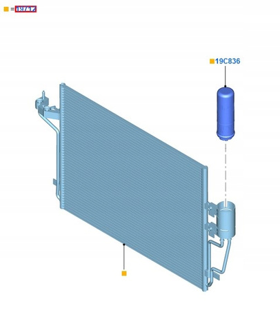 CHŁODNICA SKRAPLACZ KLIMATYZACJI FORD ESCAPE 2013-16 2.0L USA _ CV6Z-19712-H _ CV61-19710-HC