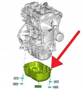 MISKA OLEJOWA 1.5 ECOBOOST FORD FOCUS Mk4 2018- 2520036 _ JX6G-6B771-BA