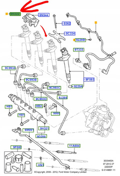 PRZEWÓD PRZELEWOWY PALIWA FORD TRANSIT 2.2 TDCi_1473393_6C1Q-9K022-AG