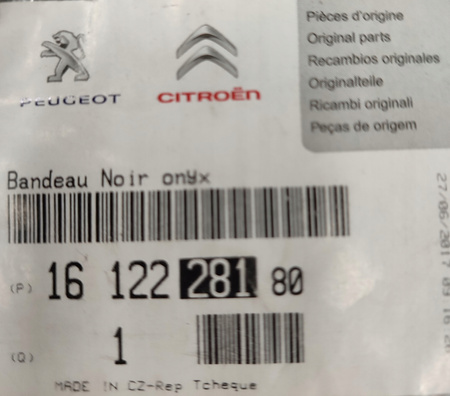Nakładka zderzaka przód C1 108 1612228180
