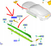 ŚLIZG LISTWY PROGOWEJ LEWY MUSTANG Mk6 2015-17 5340597 _ FR3B-16C067-AC