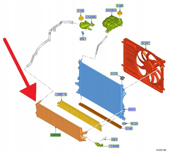 INTERCOOLER CHŁODNICA 1.5 TDCI FORD FOCUS 2018- 2426470 _ JX61-8D048-BD